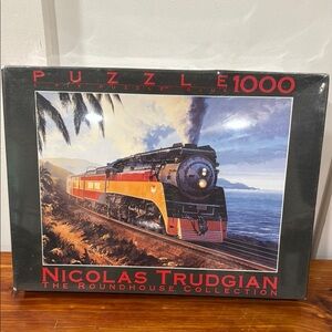 NEW Nicolas Trudgian Roundhouse Collection Train Morning Pacific Daylight Puzzle